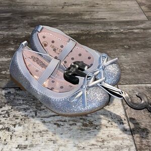 Girls Silver Dress Shoes Size 9 New